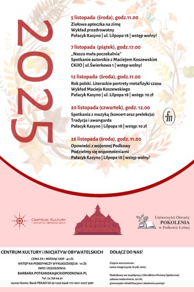 Listopadowy Uniwersytet Otwarty POKOLENIA