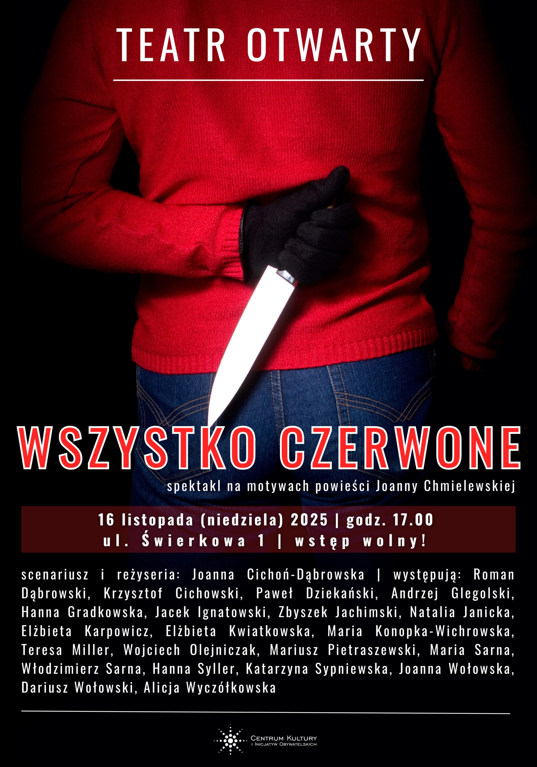 You are currently viewing WSZYSTKO CZERWONE – spektakl Teatru Otwartego