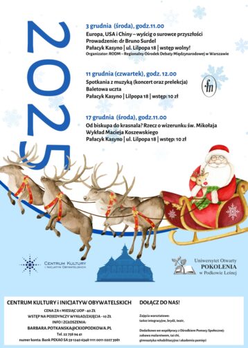 GRUDZIEŃ na Uniwersytecie Otwartym POKOLENIA