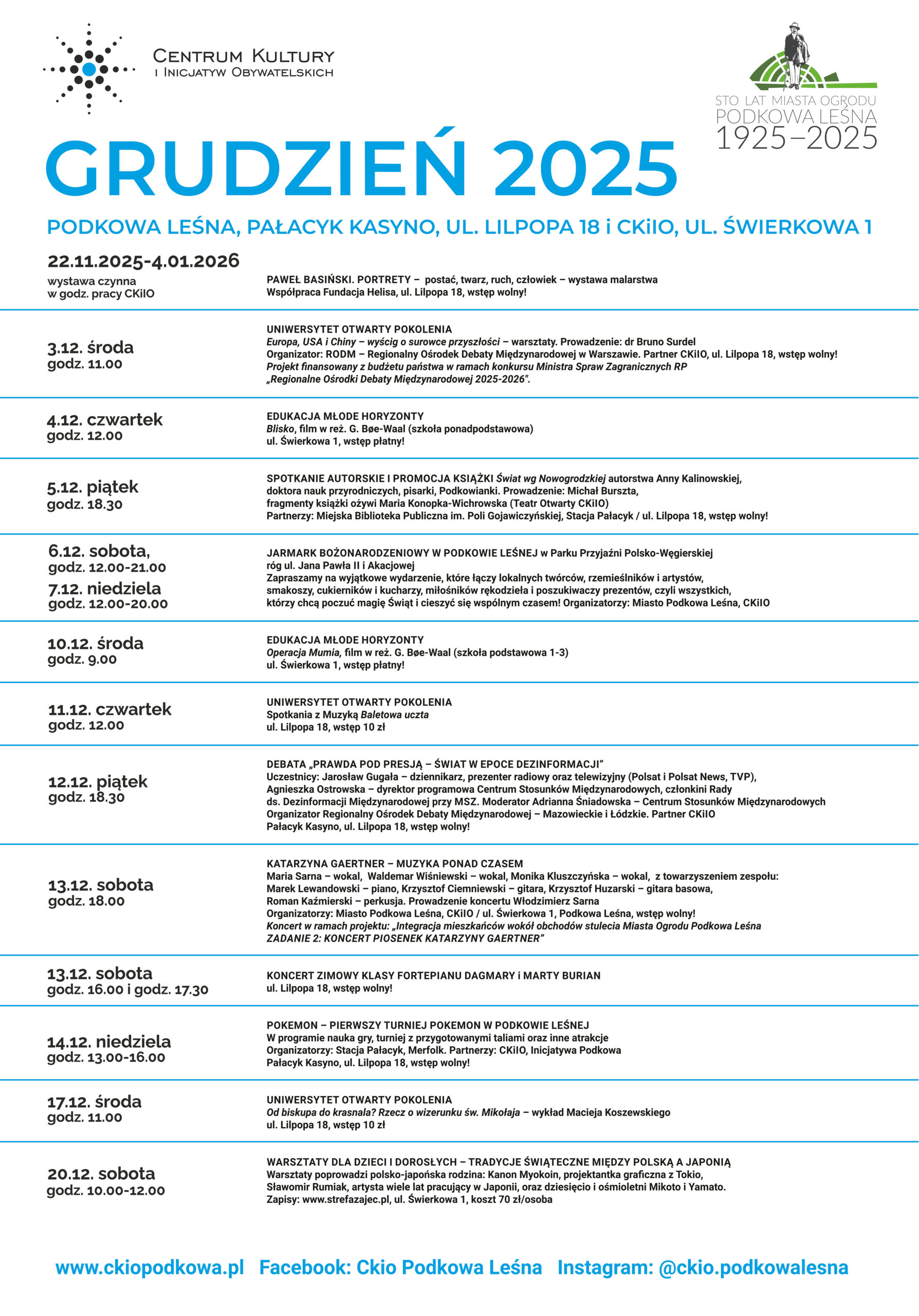 You are currently viewing Grudniowe atrakcje bardzo kulturalne