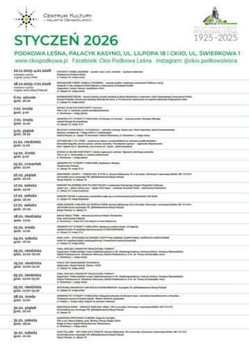Styczeń 2026 – poznaj nasz program