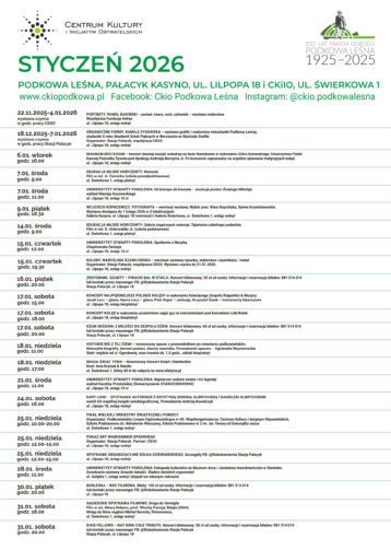 Styczeń 2026 – poznaj nasz program