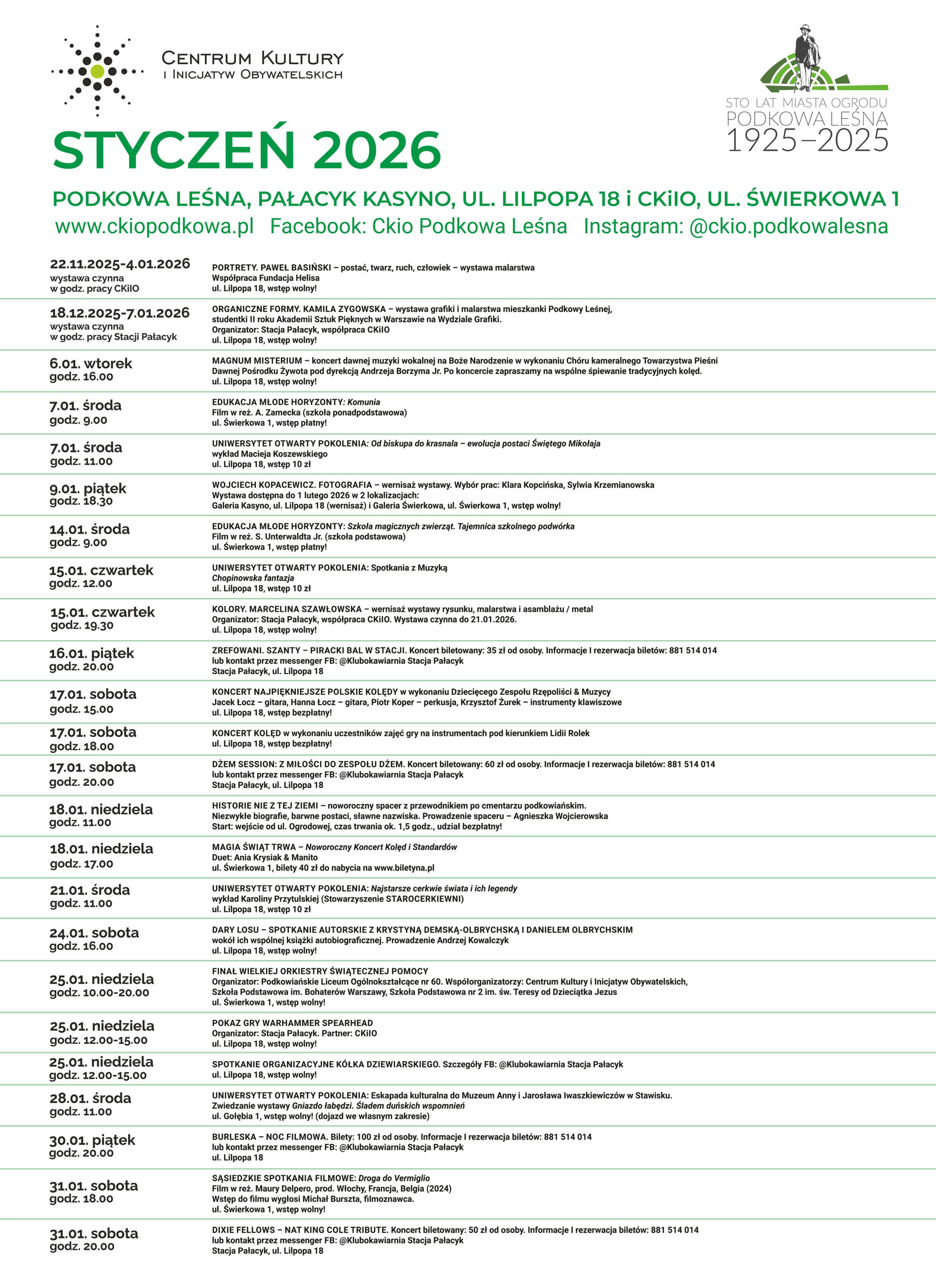 You are currently viewing Styczeń 2026 – poznaj nasz program