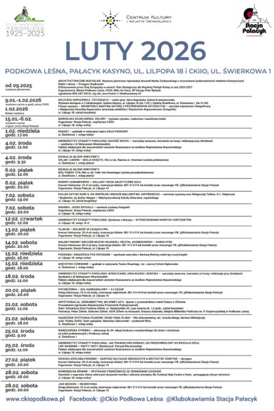 Lutowy program atrakcji kulturalnych