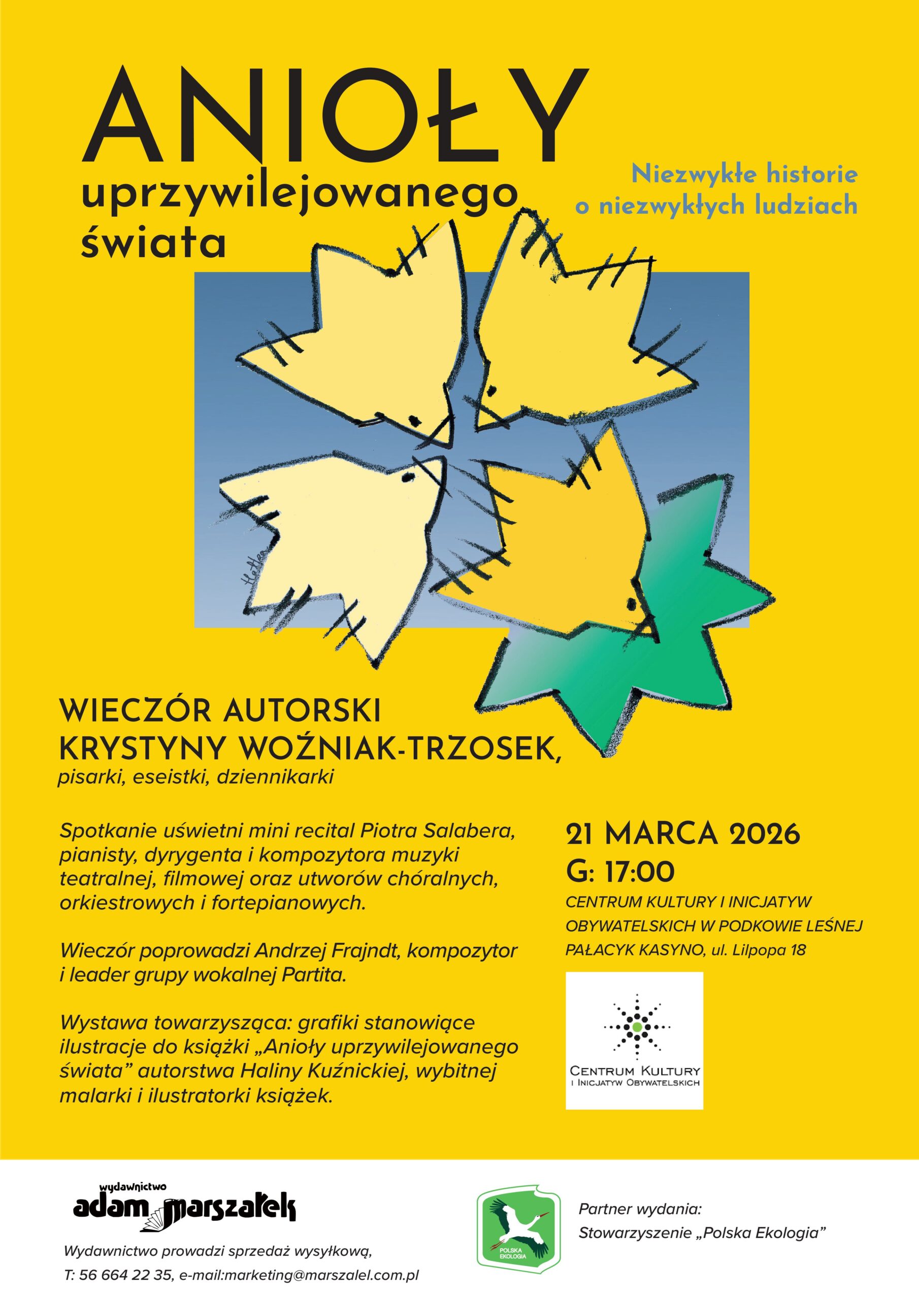 You are currently viewing Anioły uprzywilejowanego świata – wieczór autorski Krystyny Woźniak-Trzosek