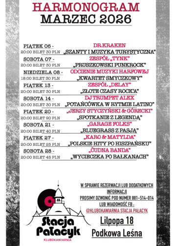 STACJA PAŁACYK: co w marcu 2026?