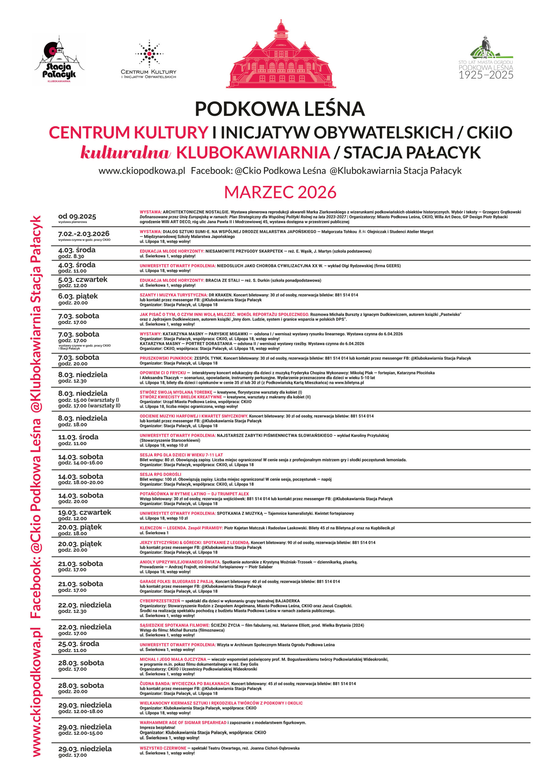 You are currently viewing Kulturalny rozkład jazdy w marcu 2026