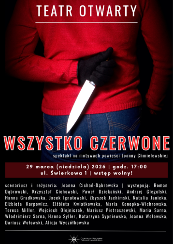 „Wszystko Czerwone” – spektakl teatralny Teatru Otwartego