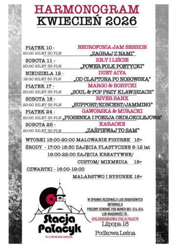 STACJA  PAŁACYK w kwietniu 2026