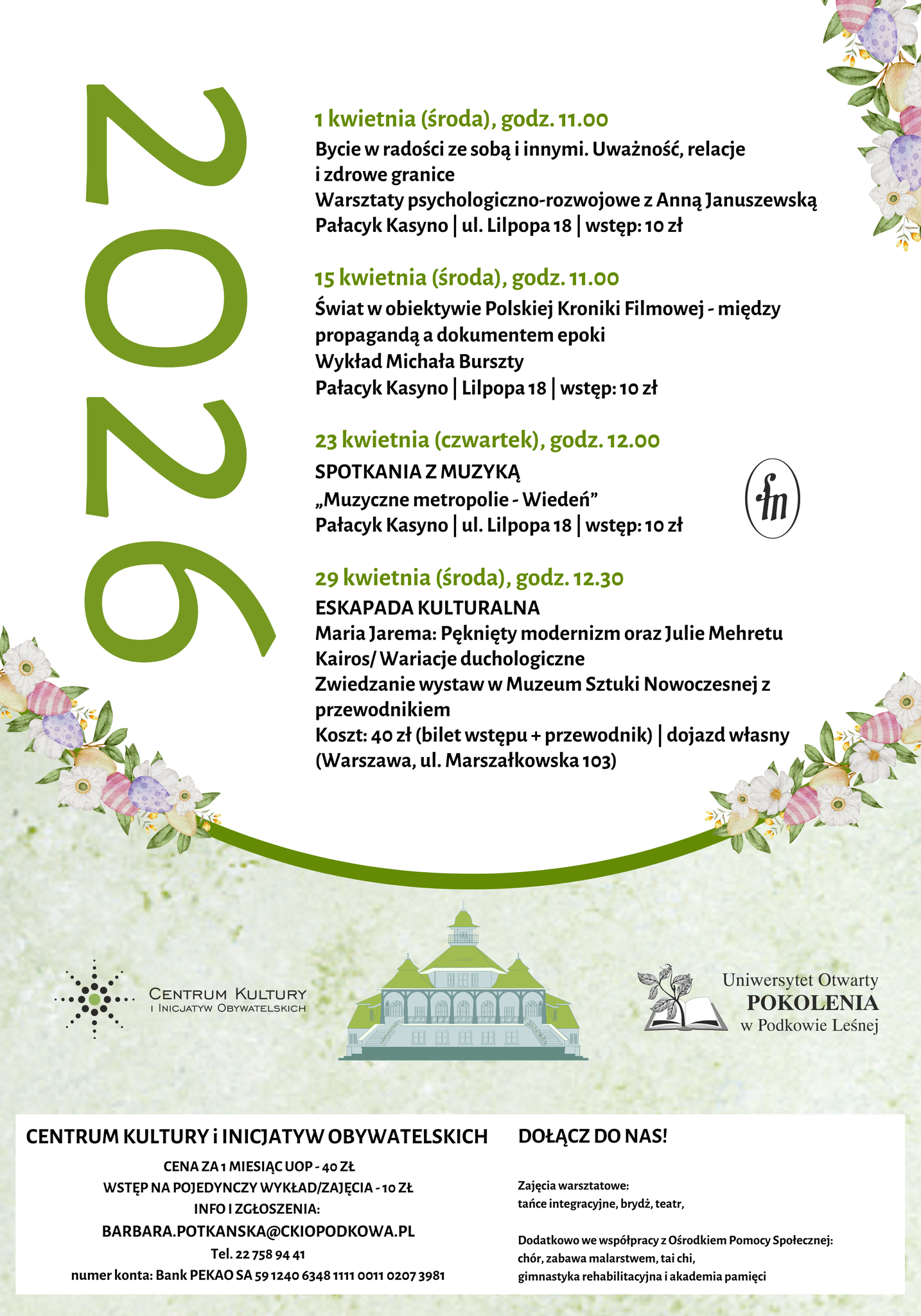 You are currently viewing Uniwersytet Otwarty POKOLENIA w kwietniu 2026