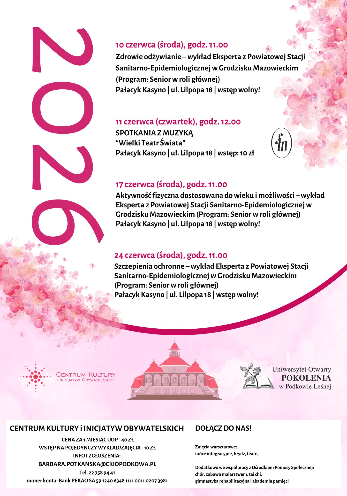 You are currently viewing Czerwiec 2026 w Uniwersytecie Otwartym POKOLENIA