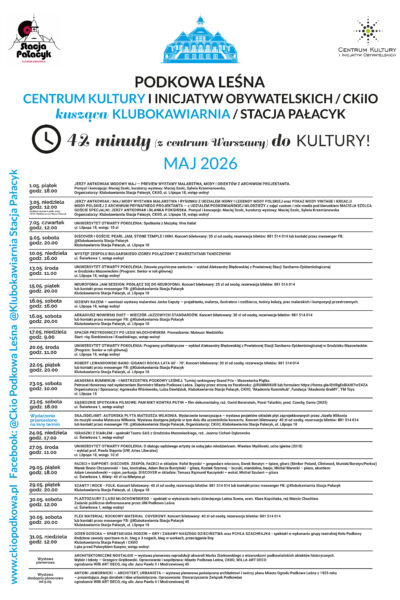 Maj 2026 – program pełen kultury