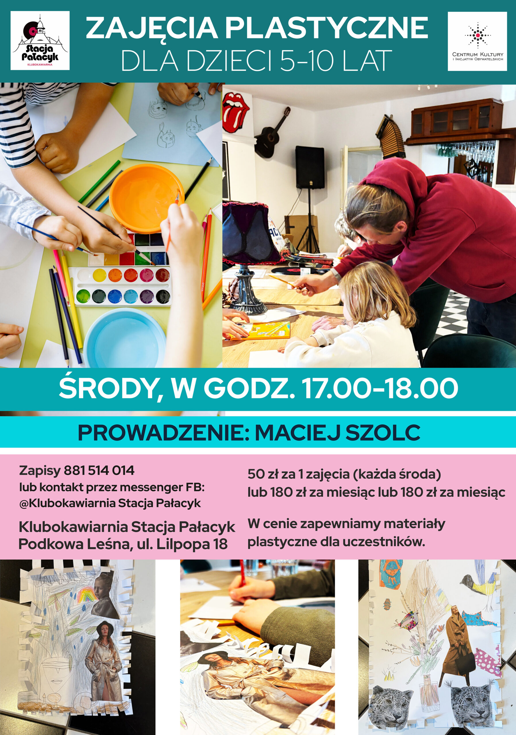 You are currently viewing STACJA PAŁACYK: Zajęcia plastyczne dla dzieci, młodzieży i dorosłych