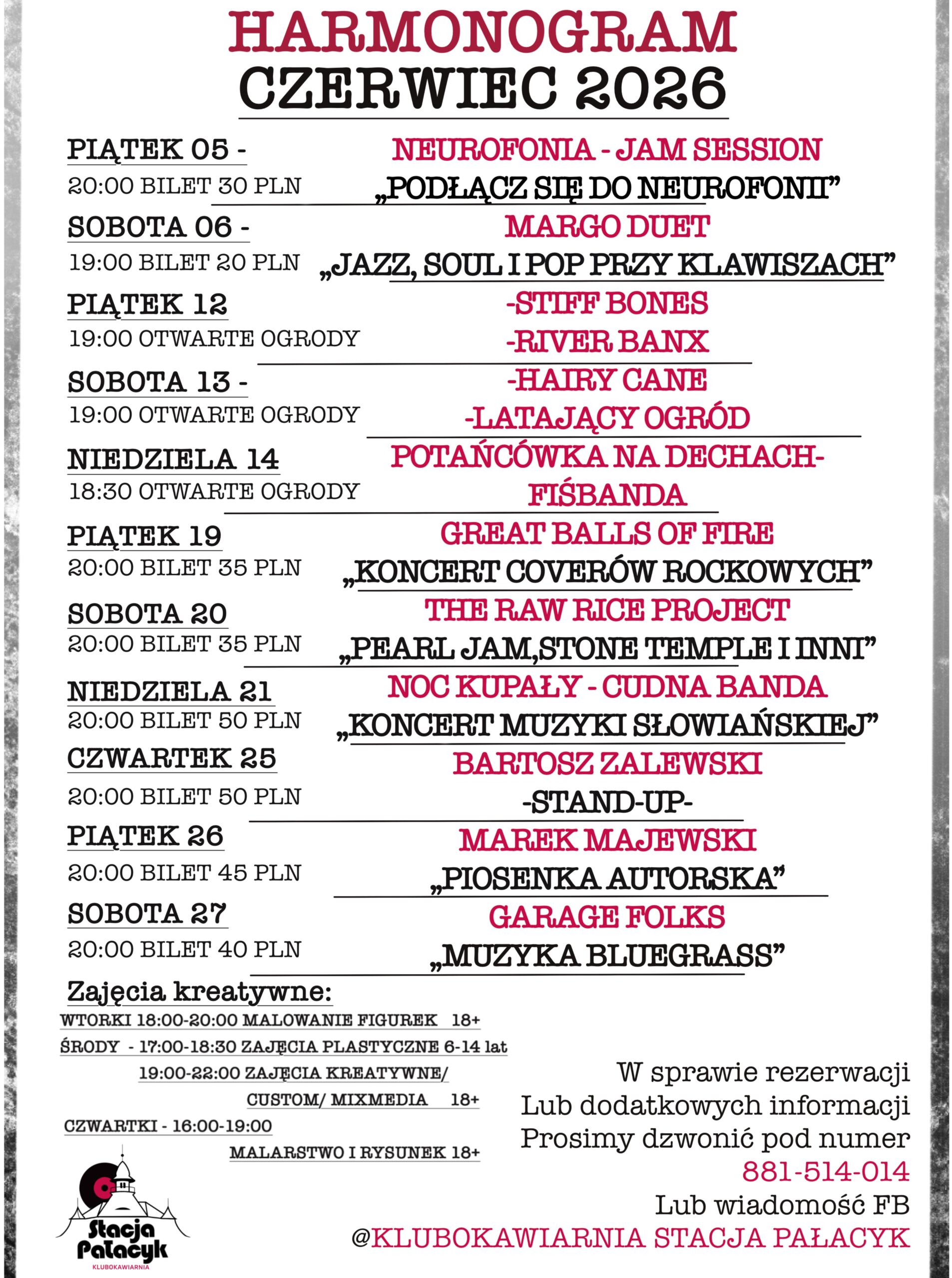 You are currently viewing STACJA PAŁACYK w czerwcu 2026