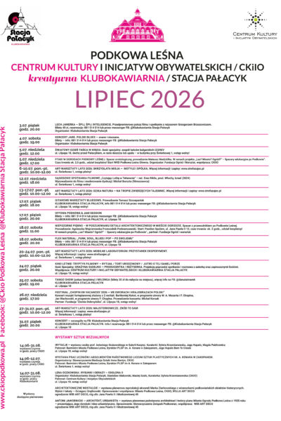 Wakacje w CKiIO – program na lipiec 2026