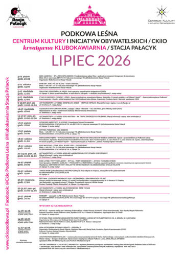 Wakacje w CKiIO – program na lipiec 2026