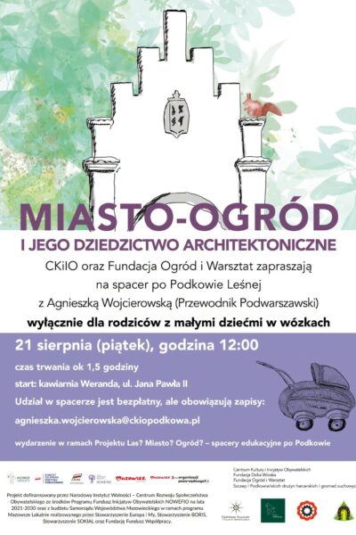 Spacer po Podkowie dla rodziców z małymi dziećmi