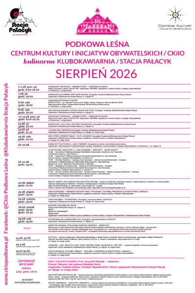 Sierpień 2026 – poznaj nasze plany