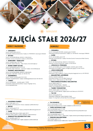 Zajęcia stałe 2026/27