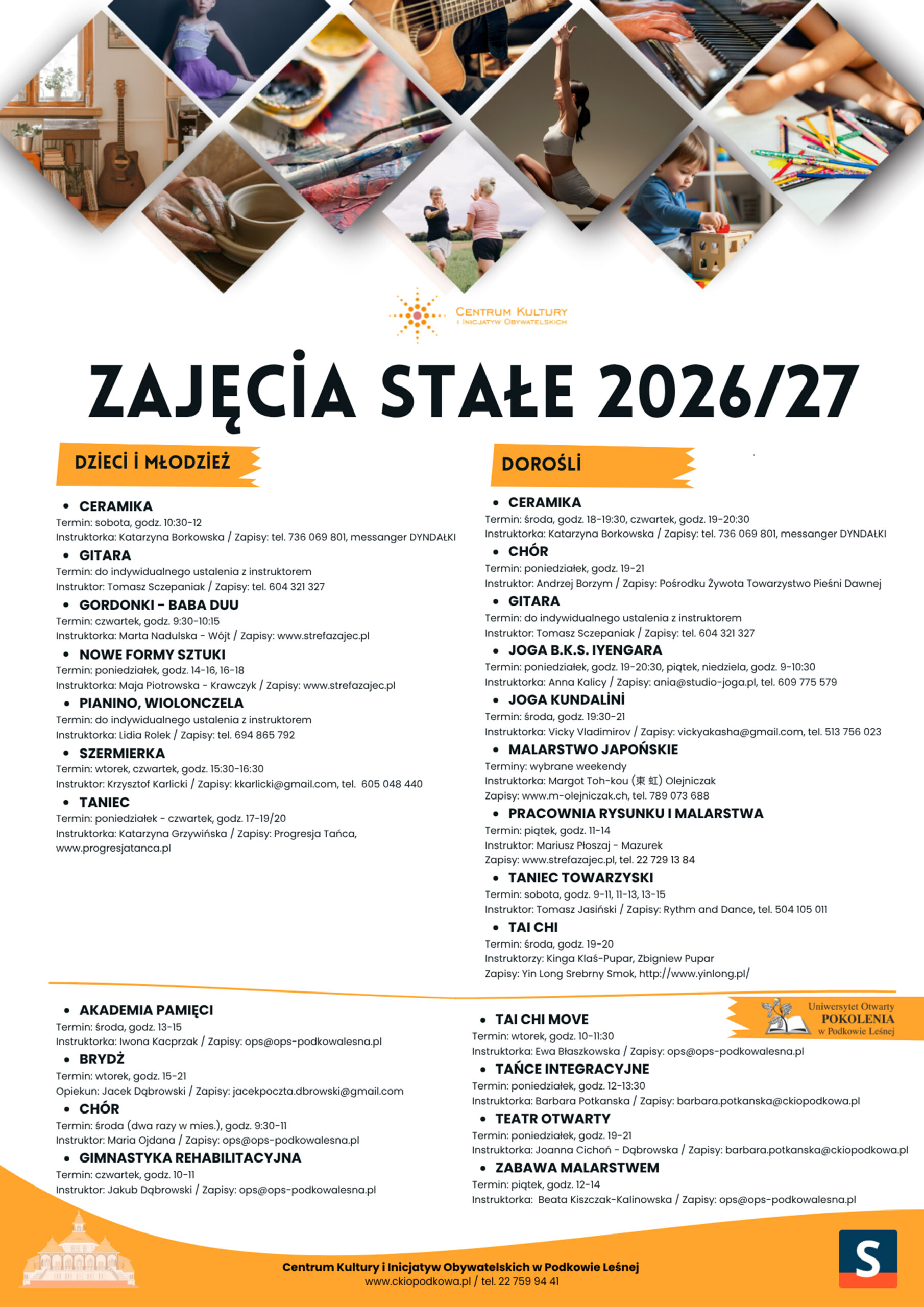 You are currently viewing Zajęcia stałe 2026/27