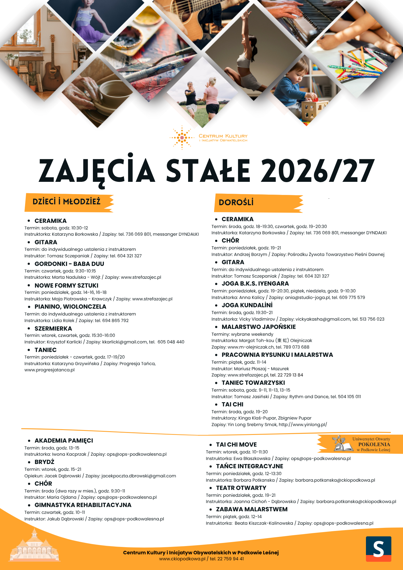 You are currently viewing Zajęcia stałe 2026/27