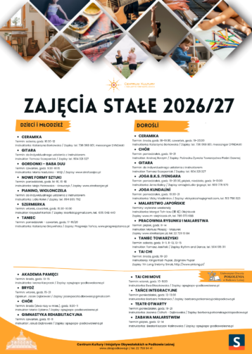 Zajęcia stałe 2026/27