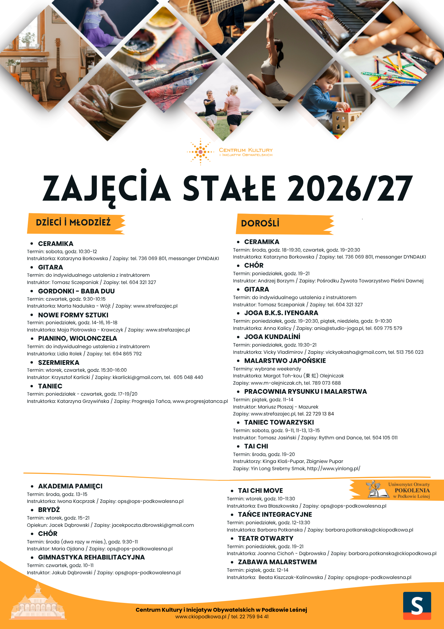 You are currently viewing Zajęcia stałe 2026/27
