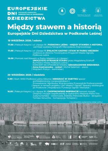 EUROPEJSKIE DNI DZIEDZICTWA 2026: Między stawem a historią