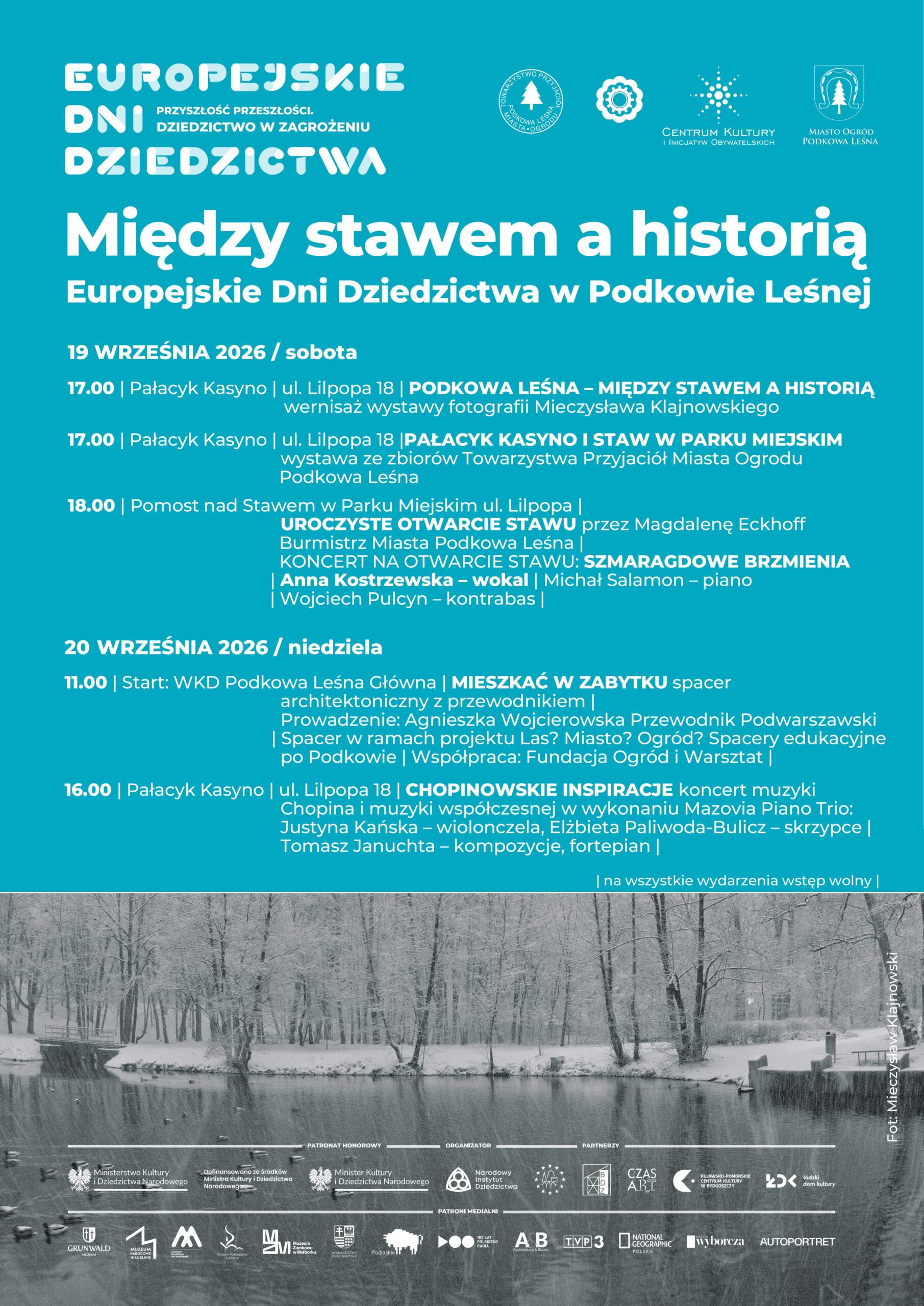 You are currently viewing EUROPEJSKIE DNI DZIEDZICTWA 2026: Między stawem a historią
