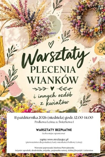 Tworzymy jesienne wianki – warsztaty florystyczne
