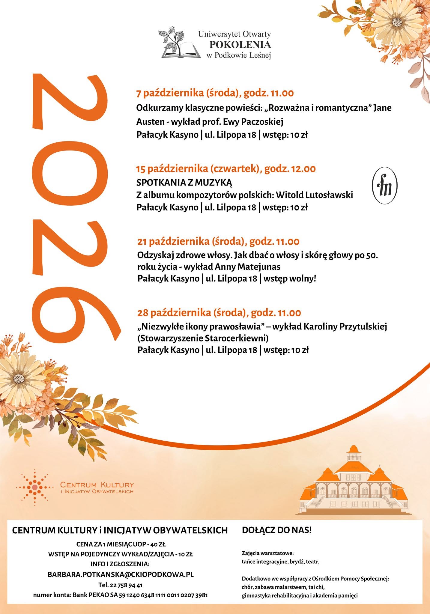 You are currently viewing Uniwersytet Otwarty POKOLENIA w październiku 2026