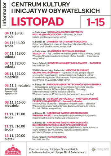 Listopad 2026 w CKiIO