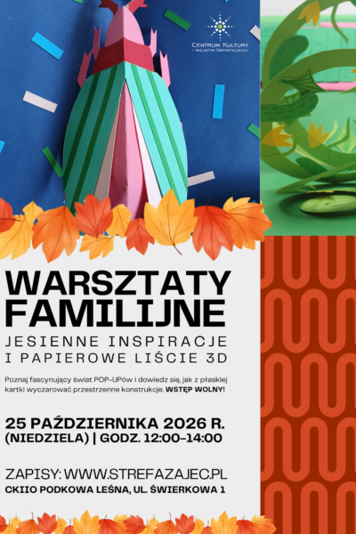 Warsztaty z Pop – UPów | Jesienne inspiracje i papierowe liście 3D